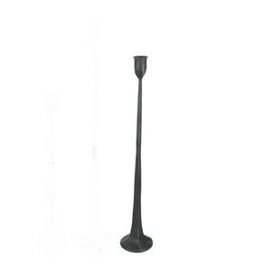Set of 2 Mid-Century Modern Style Forged Iron Taper Candle Holder